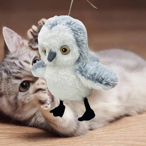 Interactive Cat Plush Toys – Automatic Flapping Bird USB Rechargeable Electronic Pet Enrichment Toy for Indoor Cats