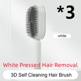 Self-Cleaning Hair Brush for Women – One-Key Cleaning Anti-Static Airbag Scalp Massage Comb