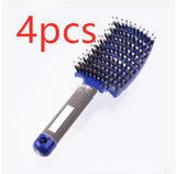 Anti-Klit Detangling Hair Brush – Nylon Bristle Scalp Massage Teaser Comb for Women