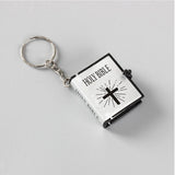 Mini Holy Bible Keychain – Religious Christian Keyring with Jesus Cross for Women, Prayer, and Souvenir Gifts