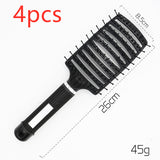 Anti-Klit Detangling Hair Brush – Nylon Bristle Scalp Massage Teaser Comb for Women