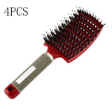 Anti-Klit Detangling Hair Brush – Nylon Bristle Scalp Massage Teaser Comb for Women