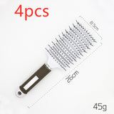 Anti-Klit Detangling Hair Brush – Nylon Bristle Scalp Massage Teaser Comb for Women