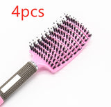 Anti-Klit Detangling Hair Brush – Nylon Bristle Scalp Massage Teaser Comb for Women