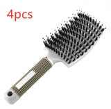 Anti-Klit Detangling Hair Brush – Nylon Bristle Scalp Massage Teaser Comb for Women