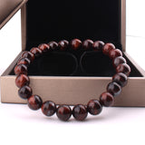 8mm Tiger Eye Bracelet – Natural Stone Jewelry for Strength and Protection