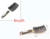 Anti-Klit Detangling Hair Brush – Nylon Bristle Scalp Massage Teaser Comb for Women