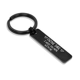 "Be Safe Honey, I Need You Here With Me" Stainless Steel Keychain – Heartfelt and Durable Keyring