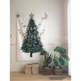 Home Simple Christmas Tree Pine Hanging Cloth