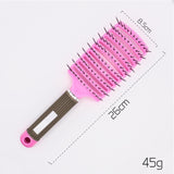 Anti-Klit Detangling Hair Brush – Nylon Bristle Scalp Massage Teaser Comb for Women