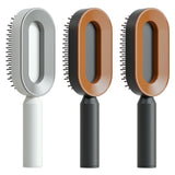 Self-Cleaning Hair Brush for Women – One-Key Cleaning Anti-Static Airbag Scalp Massage Comb