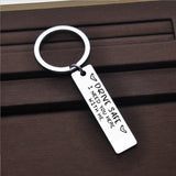 "Be Safe Honey, I Need You Here With Me" Stainless Steel Keychain – Heartfelt and Durable Keyring