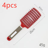 Anti-Klit Detangling Hair Brush – Nylon Bristle Scalp Massage Teaser Comb for Women