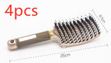 Anti-Klit Detangling Hair Brush – Nylon Bristle Scalp Massage Teaser Comb for Women