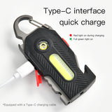 Multifunctional Charging Emergency Light Keychain – High-Brightness COB LED Work Light for Outdoor Camping and Maintenance