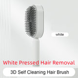 Self-Cleaning Hair Brush for Women – One-Key Cleaning Anti-Static Airbag Scalp Massage Comb