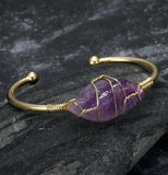 Asgard Crafted Natural Gemstone Bangle – Elegant Jewelry with Unique Gemstones