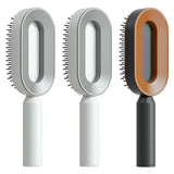 Self-Cleaning Hair Brush for Women – One-Key Cleaning Anti-Static Airbag Scalp Massage Comb