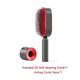 Self-Cleaning Hair Brush for Women – One-Key Cleaning Anti-Static Airbag Scalp Massage Comb