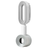 Self-Cleaning Hair Brush for Women – One-Key Cleaning Anti-Static Airbag Scalp Massage Comb