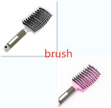 Anti-Klit Detangling Hair Brush – Nylon Bristle Scalp Massage Teaser Comb for Women