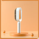 Self-Cleaning Hair Brush for Women – One-Key Cleaning Anti-Static Airbag Scalp Massage Comb