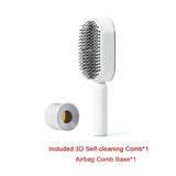 Self-Cleaning Hair Brush for Women – One-Key Cleaning Anti-Static Airbag Scalp Massage Comb