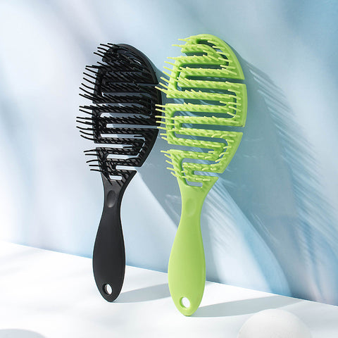 Women's Fashion Hollow Airbag Massage Comb – Detangling Hairbrush for Smooth, Healthy Hair and Scalp Care