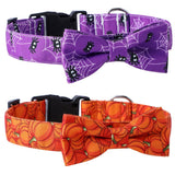 Halloween Dog & Cat Collar with Bell – Adjustable Bow Tie for Pets