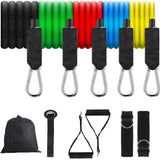 Latex resistance Pull bands rope for Pilates, yoga, CrossFit, fitness , 11PCs