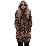 Women's Warm Faux Fur Jackets Coat Leopard Leisure Women Winter Shaggy Fur  Jackets Thick Fluffy Luxury Bontjas Outerwear 2023