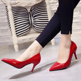 2023 Spring and Autumn New Large Size Pointed Toe Solid Color Pumps Sexy and Comfortable Solid Color Temperament Women's Shoes