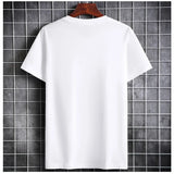 2024 New Men's Summer Cotton T-shirt Male Fashion Summer Clothes Short Sleeve Summer T-shirt O-Neck Men's Clothing