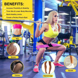 Elastic rubber resistance bands for yoga, hip circle expander, gym, home workout, 3PCs