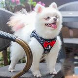 Bow Dog Collars Necktie Traction Rope Christmas Pet Harness For Small Medium Dog Cat Bowknot Chest Strap Dog Accessories