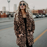 Women's Warm Faux Fur Jackets Coat Leopard Leisure Women Winter Shaggy Fur  Jackets Thick Fluffy Luxury Bontjas Outerwear 2023