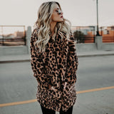 Women's Warm Faux Fur Jackets Coat Leopard Leisure Women Winter Shaggy Fur  Jackets Thick Fluffy Luxury Bontjas Outerwear 2023