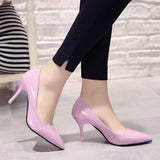 2023 Spring and Autumn New Large Size Pointed Toe Solid Color Pumps Sexy and Comfortable Solid Color Temperament Women's Shoes