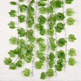 240cm Leaf Vine Artificial Hanging Plants Liana Silk Fake Ivy Leaves For Wall Green Garland Decoration Home Decor Party Vines