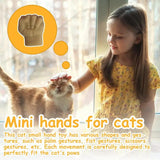 Cat Interactive Funny Gesture Toys Mini Multi-Style Teasing Funny Cat silicone Finger Human Fake Hand Puppet Pet Supplies