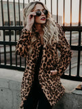 Women's Warm Faux Fur Jackets Coat Leopard Leisure Women Winter Shaggy Fur  Jackets Thick Fluffy Luxury Bontjas Outerwear 2023