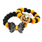 Halloween Adjustable Cats dogs Pumpkin Ghost  Collar With Pet Collar Festival Dog Collars Cat Necklace pet Kitten Accessories