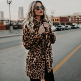 Women's Warm Faux Fur Jackets Coat Leopard Leisure Women Winter Shaggy Fur  Jackets Thick Fluffy Luxury Bontjas Outerwear 2023