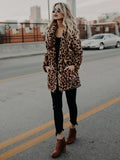 Women's Warm Faux Fur Jackets Coat Leopard Leisure Women Winter Shaggy Fur  Jackets Thick Fluffy Luxury Bontjas Outerwear 2023