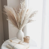 30pcs Dried Pampas Grass Premium Dry Bouquet with Naturally Pampa for Boho Home Decor Wedding Decoration DIY Small Reed Plants