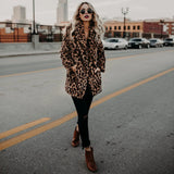 Women's Warm Faux Fur Jackets Coat Leopard Leisure Women Winter Shaggy Fur  Jackets Thick Fluffy Luxury Bontjas Outerwear 2023