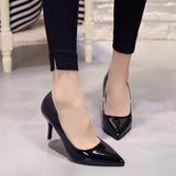 2023 Spring and Autumn New Large Size Pointed Toe Solid Color Pumps Sexy and Comfortable Solid Color Temperament Women's Shoes