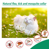 Yegbong Pet Natural Flea, Tick And Mosquito Repellent Collar - Waterproof Adjustable Repellent Collar - For Dogs And Cats