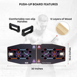 Push Up Board Workout Equipment for Chest Triceps, Back, Arms Muscles, Fitness Portable Pushup Board For Man And Women, Perfect