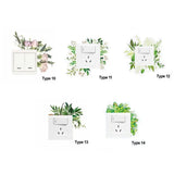 Nordic Style Greenery Leaves Flower Switch Stickers Rose Peony Tropical Palm Wall Decals Home Decoration Bedroom Ornament Gift